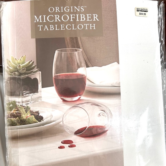 Bardwill Brown Jacquard Bead-Up Liquid Repellent Round 90" Tablecloth 6-8 NEW - Picture 1 of 14